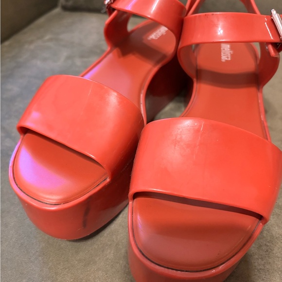 Melissa Mar Red Sandals 8 - Picture 11 of 12